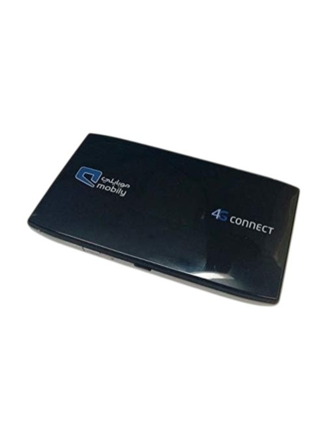 Mobily 4G Mini Wifi Router With 3000 mAh battery | With LCD Oled Display | 2.4GHz Wi-Fi , Up to 150Mbps - Connected Up to 10+ devices | Micro-Sim Slot | "Supports MOBILY Network Only | QDGM black - Image 2
