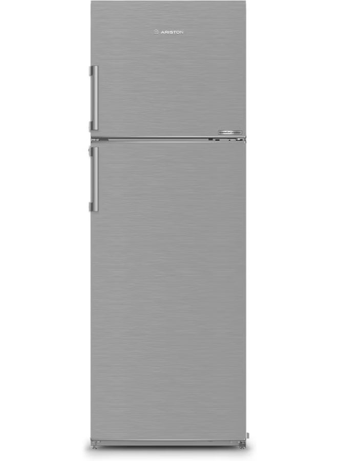 Ariston Double Door Refrigerator, 314LGross/241L Net, No Frost, Inverter Compressor, Dual Fan Cooling, Reversible Door, LED Light, 10-Year Compressor Warranty, Made in Turkey – ART60F1351XME 220 W ART60F1351XME Inox - Image 1