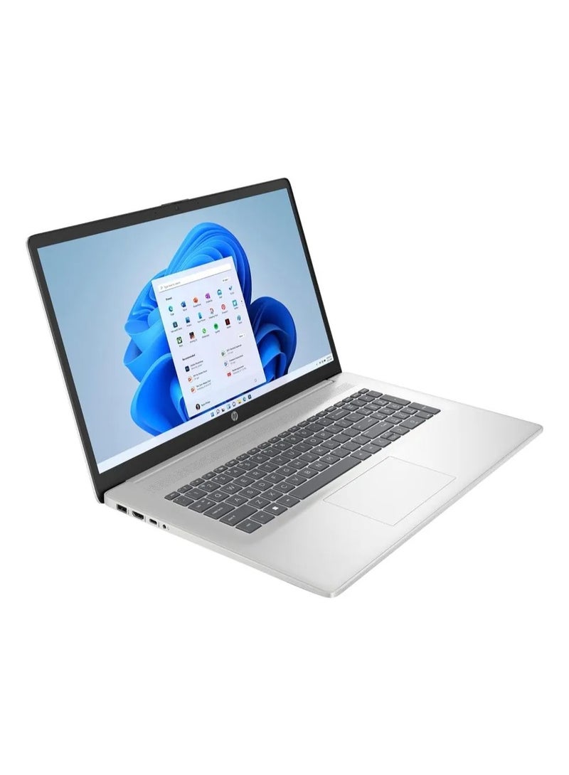 HP 17-cp2025dx Laptop With 17.3-Inch FHD Display, AMD Ryzen 5 7520U Processor/8GB RAM/512GB SSD/Windows 11 Home English Natural Silver - Image 4