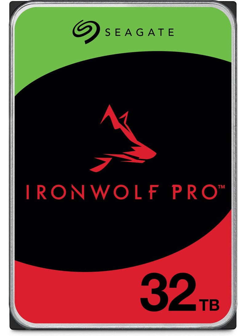 Seagate IronWolf Pro 32TB Internal NAS Hard Drive – 3.5" SATA III 6Gb/s, 7200RPM, 512MB Cache, Up to 285MB/s Transfer Speed, 2M Hours MTBF, CMR Technology, RAID-Optimized 24/7 Enterprise Storage | ST32000NT000 32 TB - Image 1