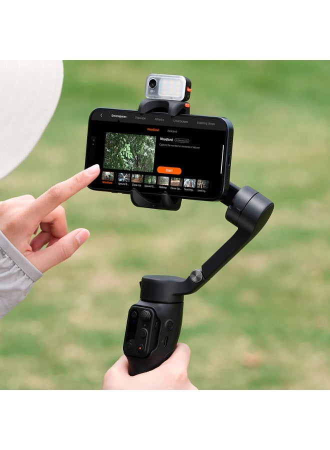 هوهم iSteady V3 Smartphone Stabilizer - 3-Axis Gimbal Stabilizer, Magnetic AI Tracker, Removable Controller, Extended Rod and Built-in Tripod Foldable for Live Streaming, Vlog - Image 2