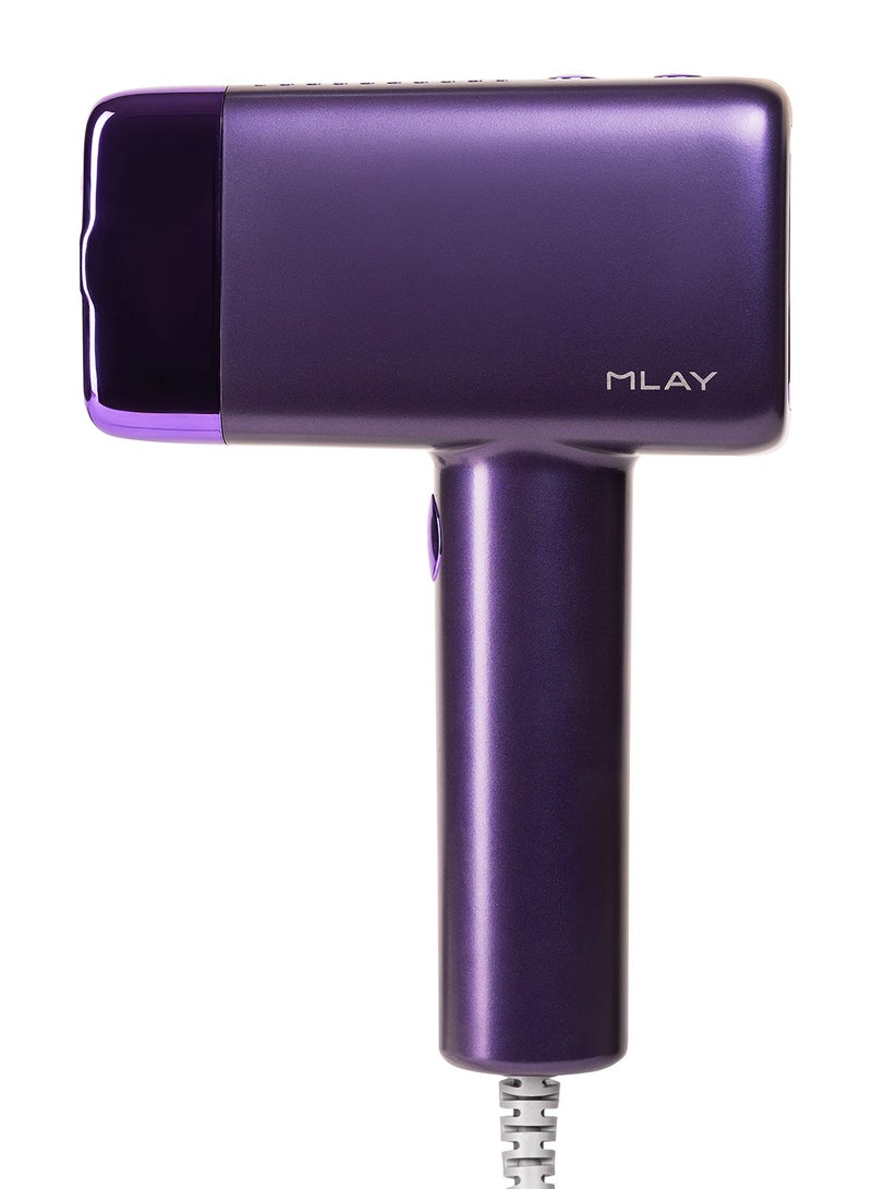T14  Dark Purple With Smart AI Skin Sensor | ICE Cooling Touch | Replaceable Lamp Heads | FDA, ISO & NILES Certified | 24-Month Warranty | Ultra-Fast & Painless