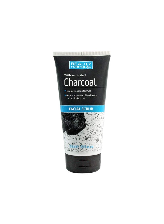 بيوتي فورميلاز Charcoal Facial Scrub | Deep Exfoliating, Removes Blackheads & Unblock Pores (Pack of 2 x 150ml Each) multicolour 300ml - Image 3