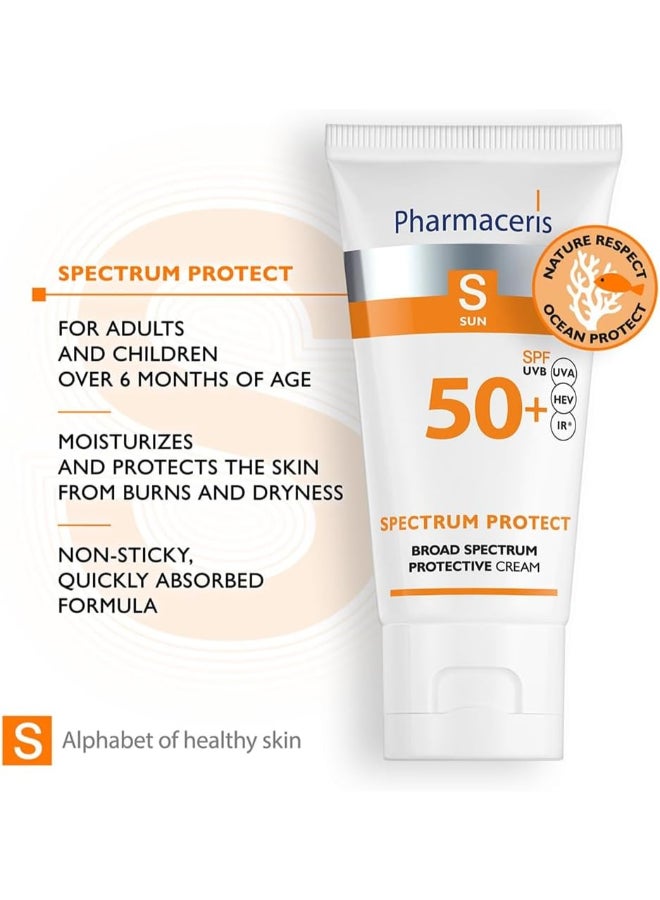 فارماسيريس واقي شمس واسع الطيف SPF 50+ UVB/UVA | مقاوم للماء، مضاد للحساسية وخالي من العطور، (عبوة من 2 × 50 مل لكل منهما) - Image 2