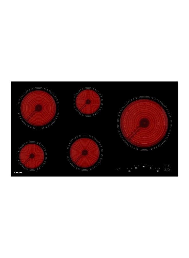 Ariston 90 cm Built-in Electric Hob 5 ‎Over-Heating Temperature Protection, Kanger Glass Ceramic, 8900 Watts, Touch Control, Hi-Light Heating Elements, Touch Control, 1-Year Warranty HR9020B Black - Image 1