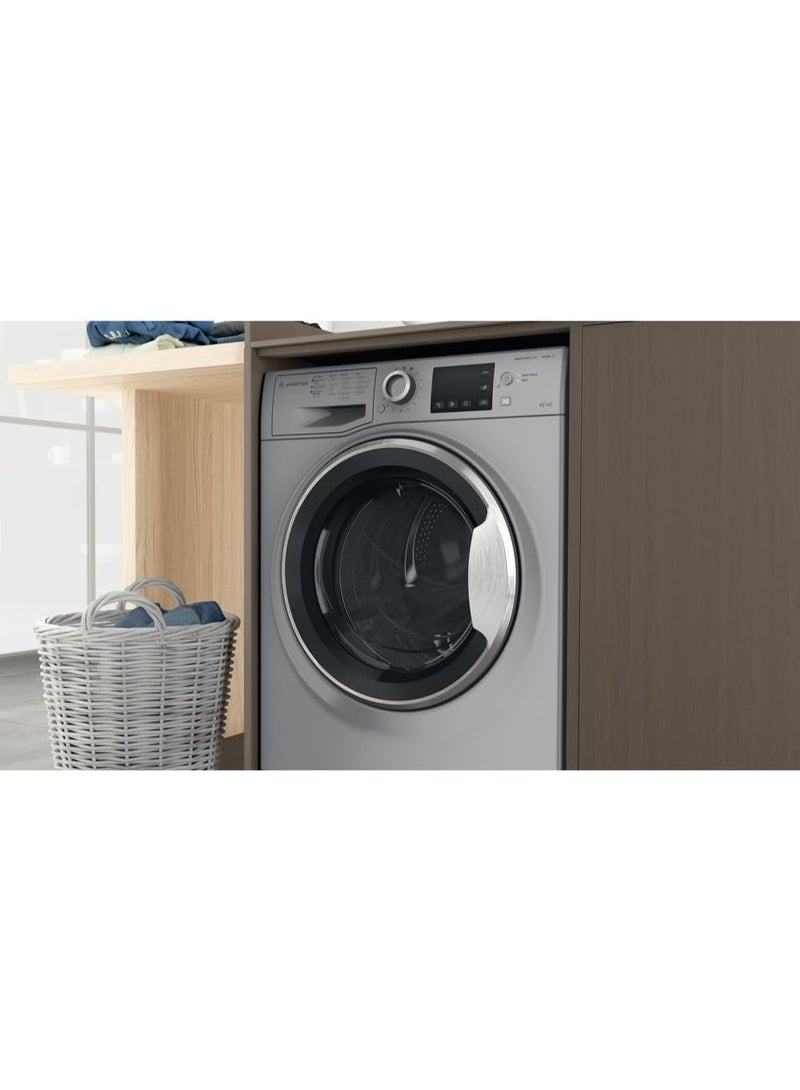 Ariston 8KG Washer, 5KG Dryer, 1400 RPM With Inverter Motor, Fully Automatic Front Load, 15 Cycles, LCD Display, Steam Hygiene, Cold Wash, Made in Turkey, Grey - ARWD085142DMME 8 kg ARWD085142DMME Grey - Image 2