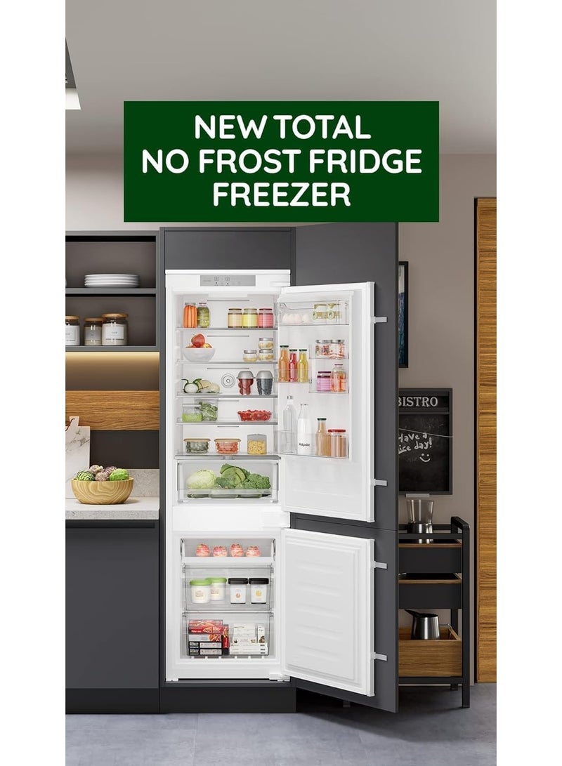 Ariston 350 Litre Built-In Double Door Refrigerator with Bottom Freezer, Inverter Compressor, 4 Star Energy Rating, LED Lighting, Reversible Door, White - ARBI54S1281ME ARBI54S1281ME White - Image 3