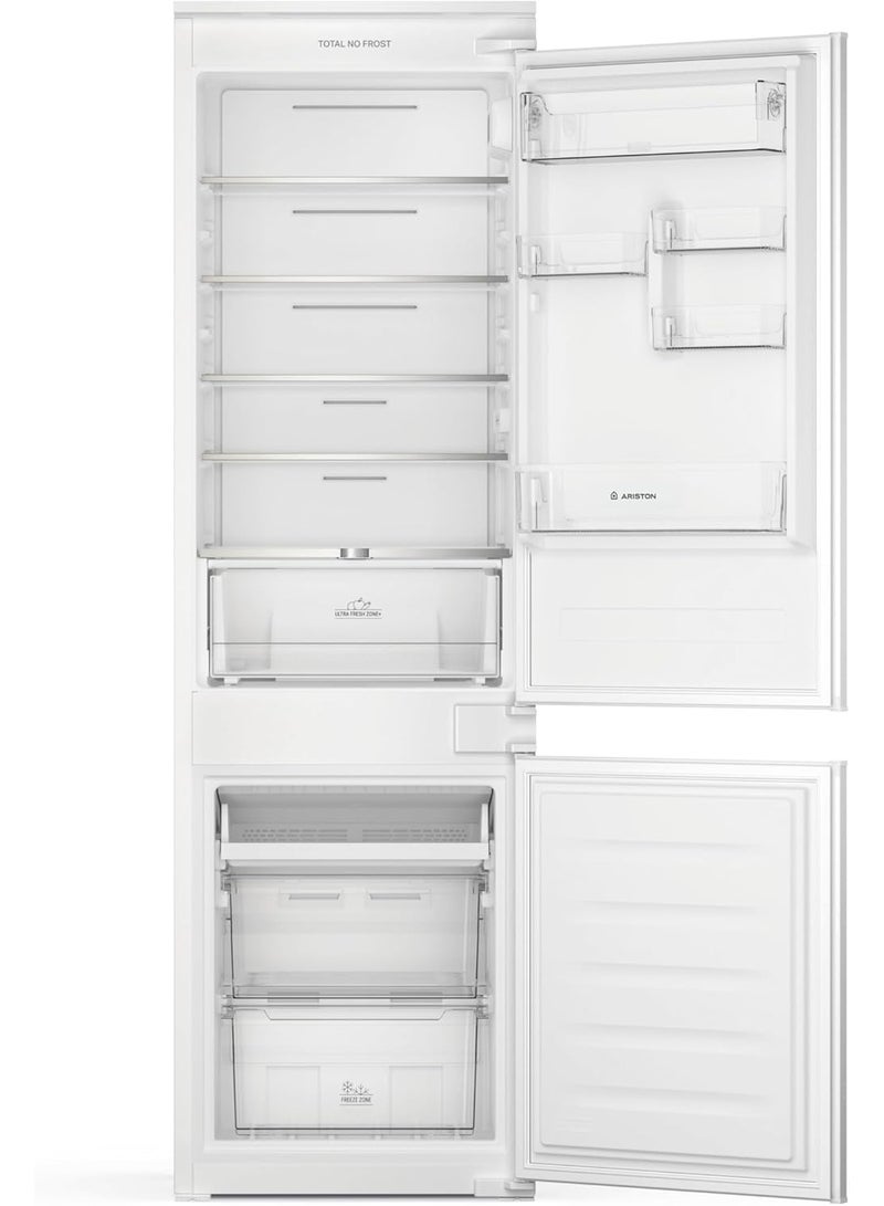 Ariston 350 Litre Built-In Double Door Refrigerator with Bottom Freezer, Inverter Compressor, 4 Star Energy Rating, LED Lighting, Reversible Door, White - ARBI54S1281ME ARBI54S1281ME White - Image 4
