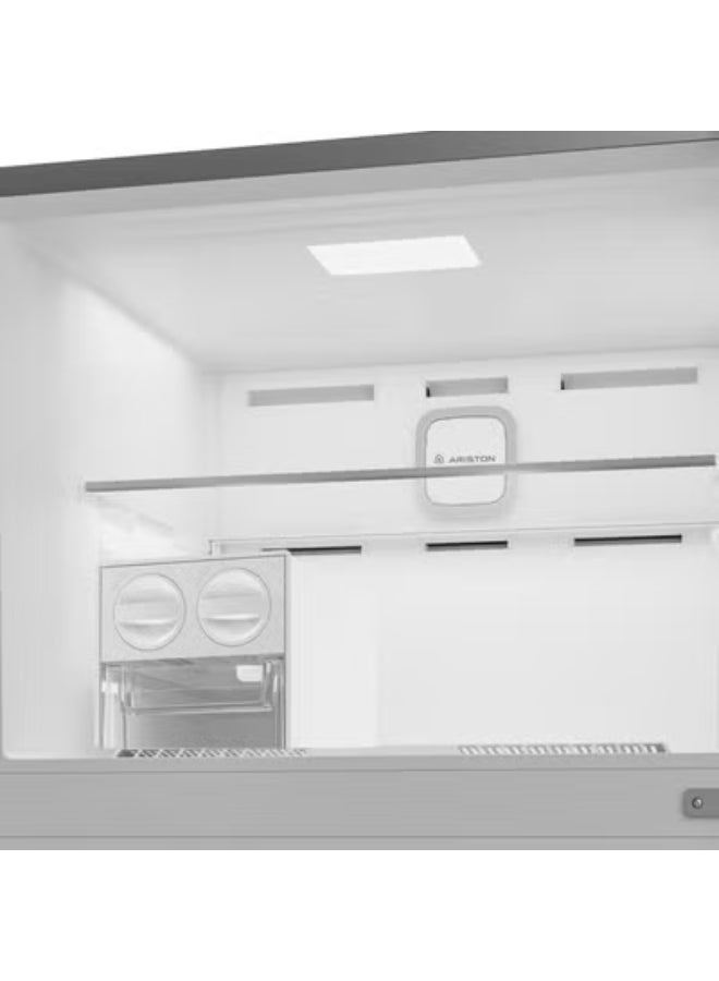 Ariston 557L Gross / 405L Net, Double Door Freezer Top Refrigerator, Inverter Compressor, No Frost Technology, LED Display, Holiday Mode, Glass Shelves, Titanium Inox - ART78F6593XME 220 W ART78F6593XME ‎Titanium Inox - Image 5