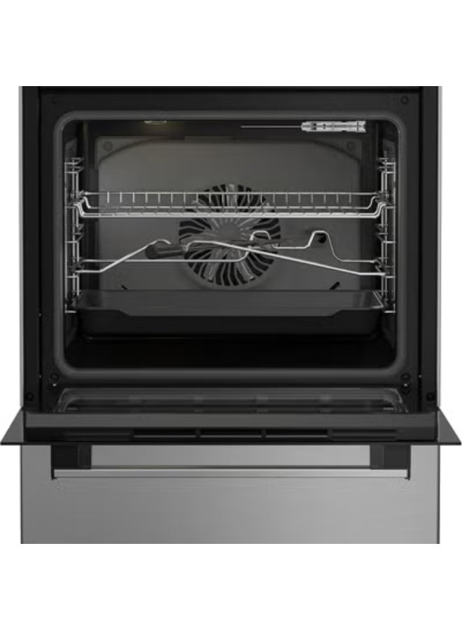 Ariston 60cm Electric Cooker, 4 Burners, Vitroceramic, Built-In Electric Grill, LED Touch Control, 6 Functions, Steam Cleaning, Inox - ARR6EV520205XME ARR6EV520205XME Inox - Image 5