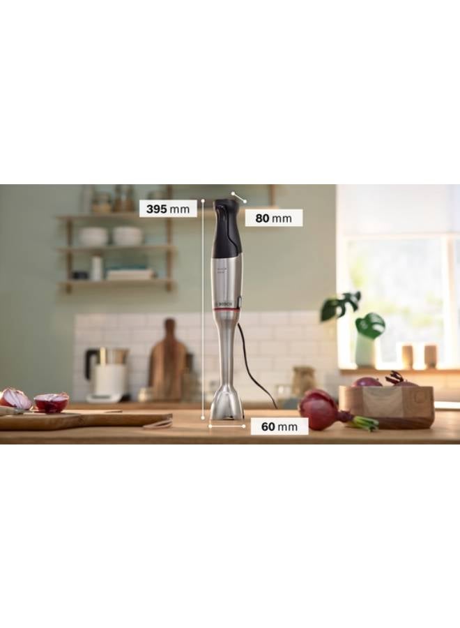 BOSCH Series 6 Hand blender ErgoMaster 1200 W Stainless steel MSM6M831 MSM6M831 Silver - Image 1