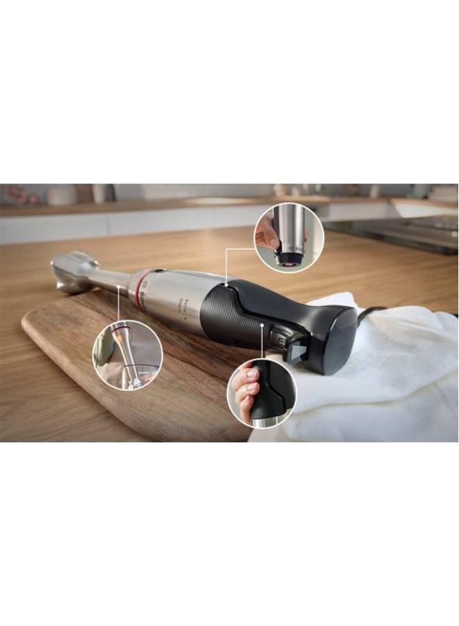 BOSCH Series 6 Hand blender ErgoMaster 1200 W Stainless steel MSM6M831 MSM6M831 Silver - Image 3