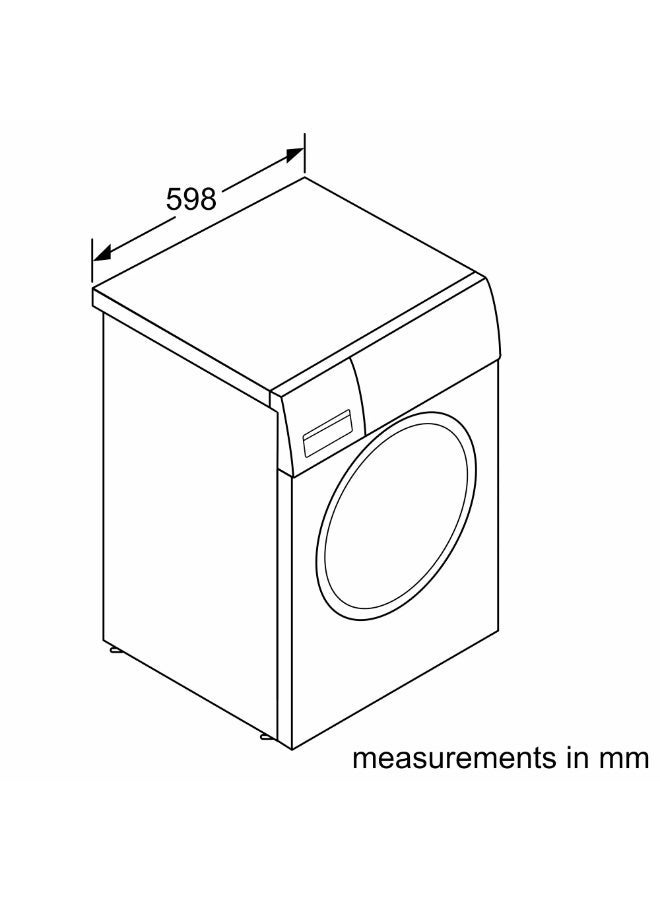بوش Series 6 washing machine, frontloader fullsize 10 kg , Silver inox WGK254ZXEG WGK254ZXEG Graphite - Image 5