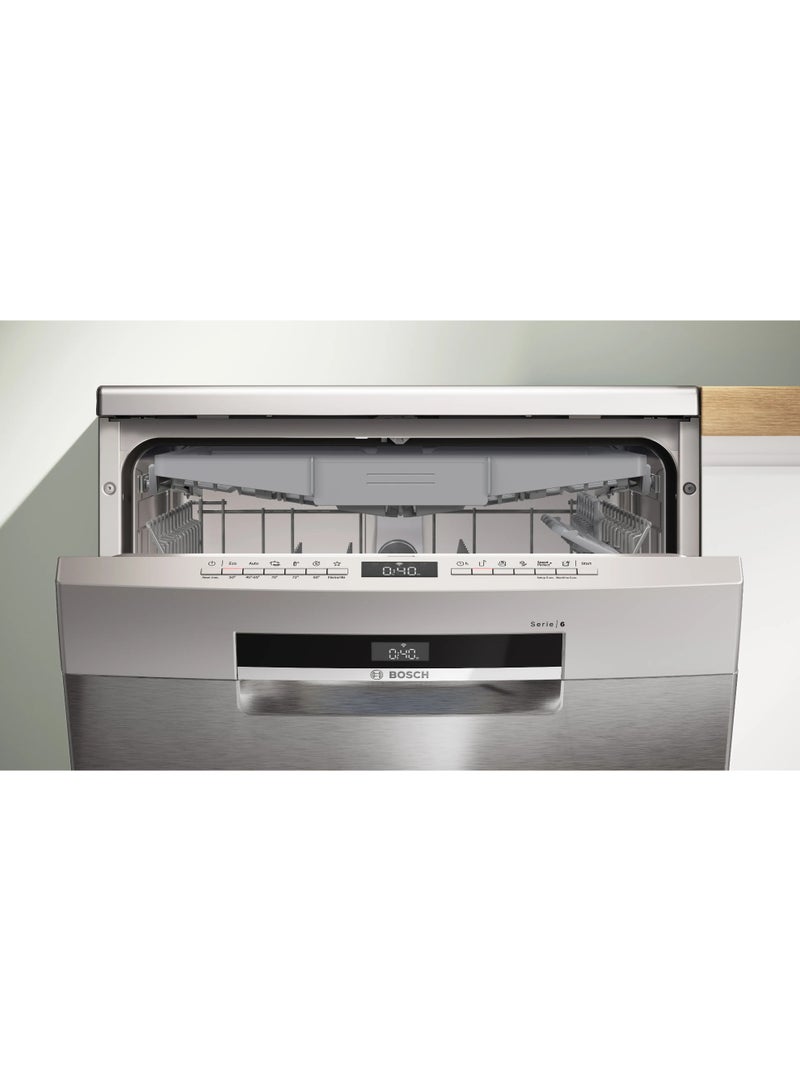 BOSCH Series 6 free-standing dishwasher 60 cm Brushed steel anti-fingerprint SMS6EMI62V SMS6EMI62V Stainless steel - Image 3