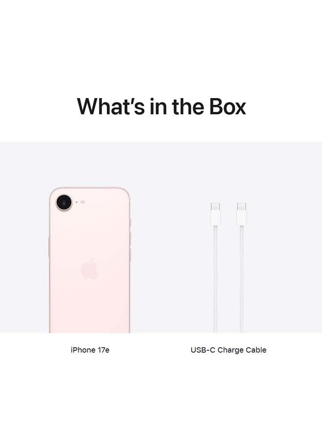 ابل  آيفون 17e 256GB وردي فاتح 5G (شريحة نانو + eSIM) مع فيس تايم - النسخة الدولية - Image 4