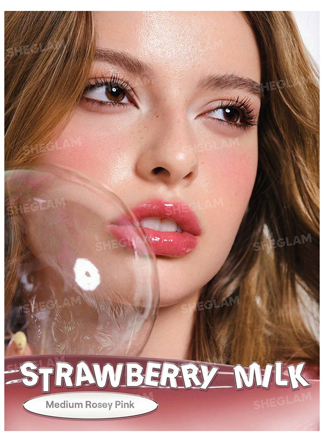 شيجلام Glass Lock Air Gloss-Strawberry Milk Strawberry Milk - Image 2