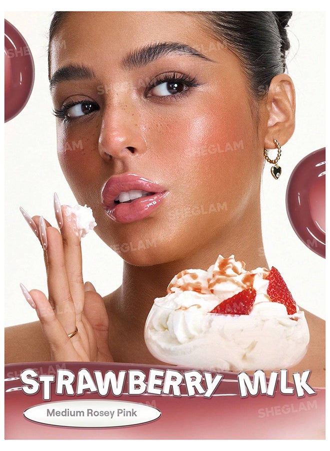 شيجلام Glass Lock Air Gloss-Strawberry Milk Strawberry Milk - Image 5
