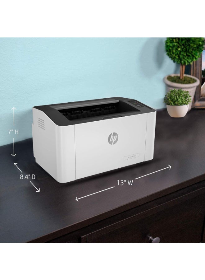 HP 108a, 4ZB79A, A4 Black and White Laser Printer, USB Connectivity, Laser Technology, Compact Design for Home, 21 ppm Print Speed White,Grey - Image 3