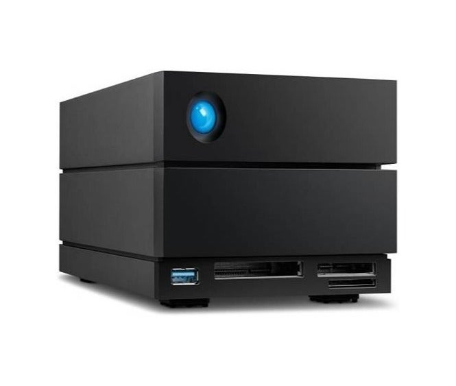 Seagate LaCie 2big Dock STLG28000400 – 28TB (2×14TB) 7200 RPM Enterprise RAID HDD Storage | Dual Thunderbolt 3 & USB 3.2 Gen 2 | RAID 0/1/JBOD | CFexpress/CFast/SD Card Readers | DisplayPort 1.4 | Hot‑Swap | STLG28000400 28 TB - Image 1