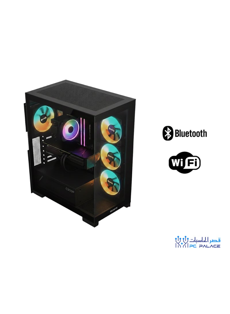 قصر الحاسبات كمبيوتر ألعاب مع معالج إنتل كور i5-14400F / 16 جيجابايت ذاكرة DDR5 / 1 تيرابايت SSD M.2 / 12 جيجابايت Nvidia GeForce RTX 5070 رسومات / ويندوز 11 برو - Image 2