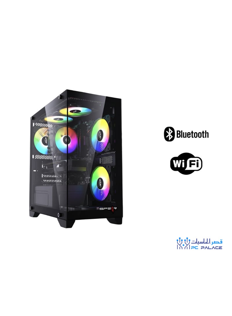 قصر الحاسبات جهاز كمبيوتر للألعاب بمعالج Intel Core i5 14400F / ذاكرة وصول عشوائي 16 جيجابايت / قرص SSD M.2 بسعة 1 تيرابايت / بطاقة رسومات Nvidia GeForce RTX 5060 بسعة 8 جيجابايت / نظام التشغيل Windows 11 Pro - Image 2