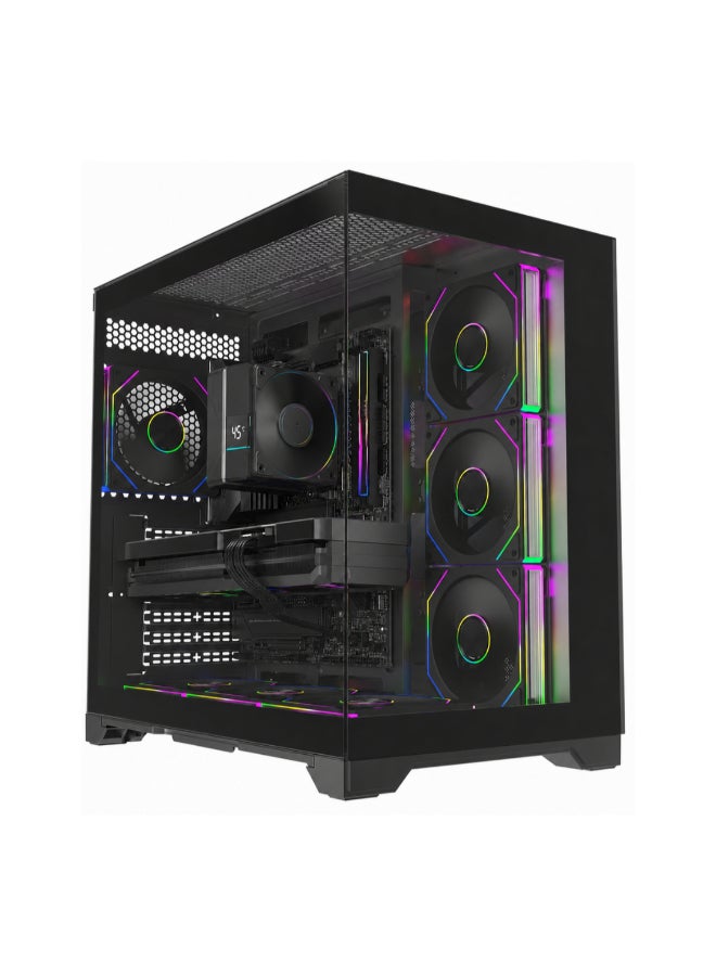 PC PALACE Gaming PC With Intel Core i5 14400F Processor/16GB RAM/1TB SSD M.2/8GB Nvidia GeForce RTX 5060 Graphics/Windows 11 Pro/ Black - Image 1