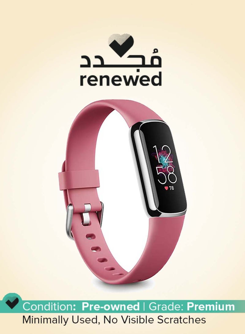Fitbit Renewed - Luxe Fitness And Wellness Tracker Orchid/Platinum - Image 1