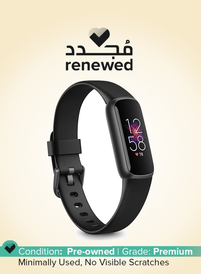 Fitbit Renewed - Luxe Fitness And Wellness Tracker Black/Graphite - Image 1