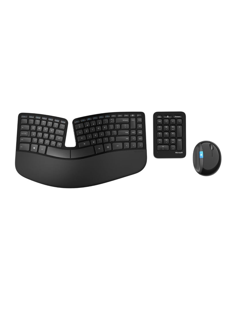 Microsoft Renewed - Microsoft Ergonomic Office Keyboard Black - Image 2
