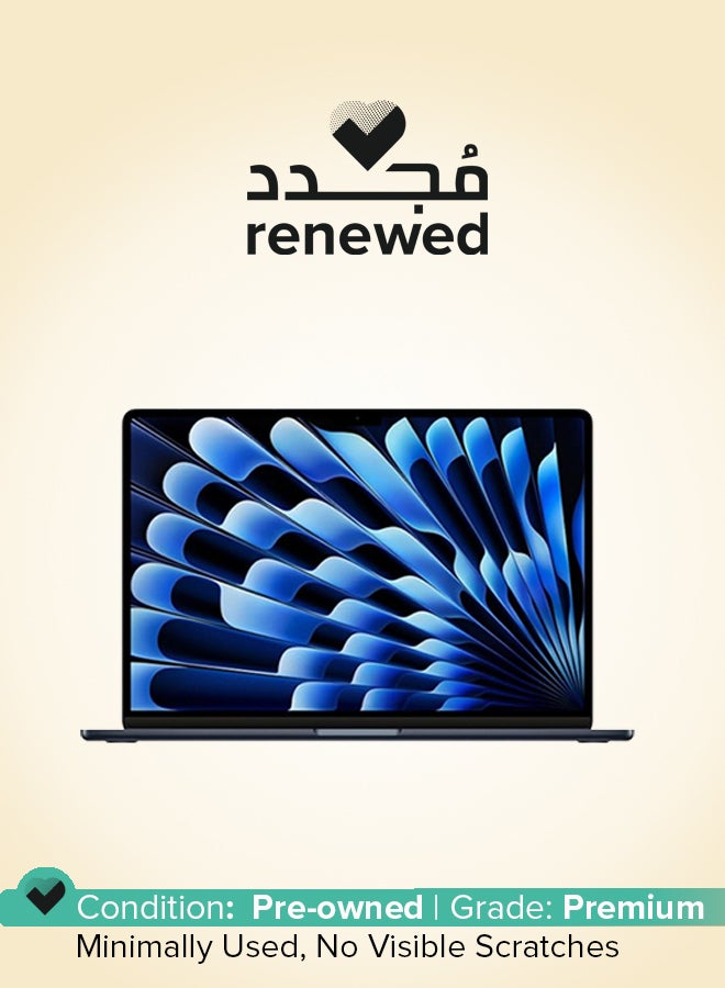 Apple Renewed - MacBook Air MW1L3 15-Inch M4 Chip 10-Core CPU - GPU 16GB RAM 256GB SSD International Version Midnight - Image 1