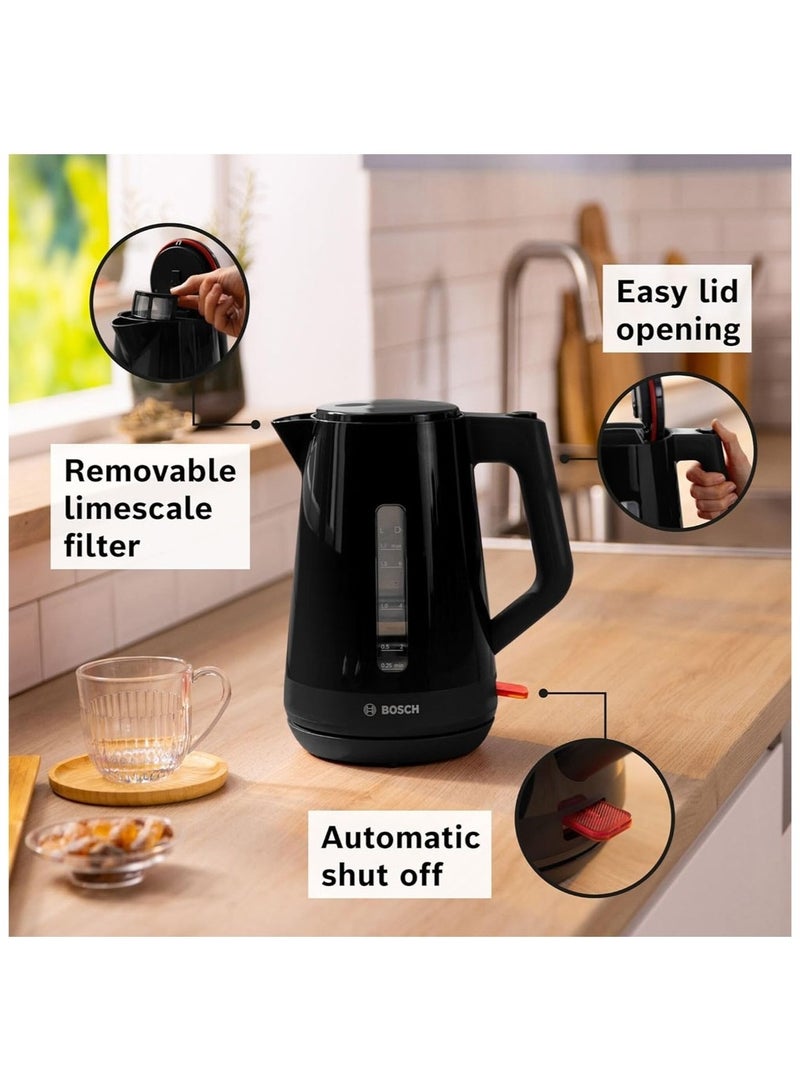 بوش 1.7L MyMoment, Kettle, Rapid Boil Triple Safety BPA-Free 1.7 L 3000 W TWK1M123GB black - Image 3