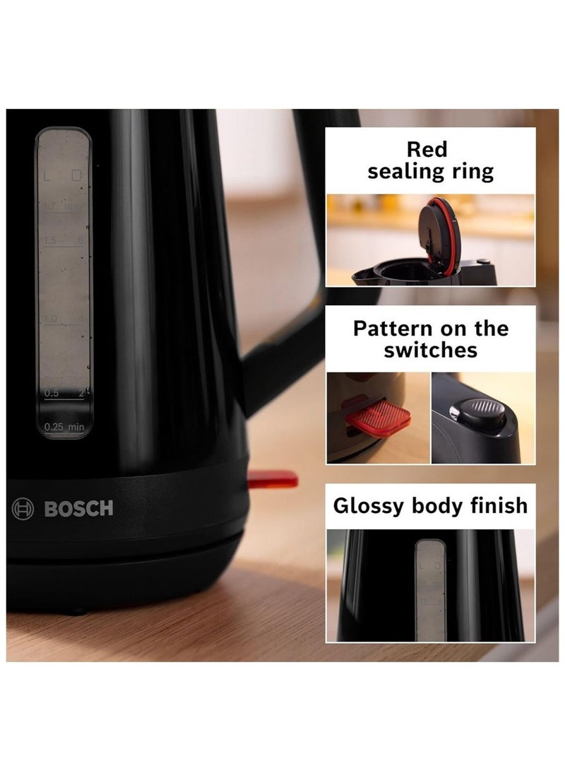 بوش 1.7L MyMoment, Kettle, Rapid Boil Triple Safety BPA-Free 1.7 L 3000 W TWK1M123GB black - Image 4