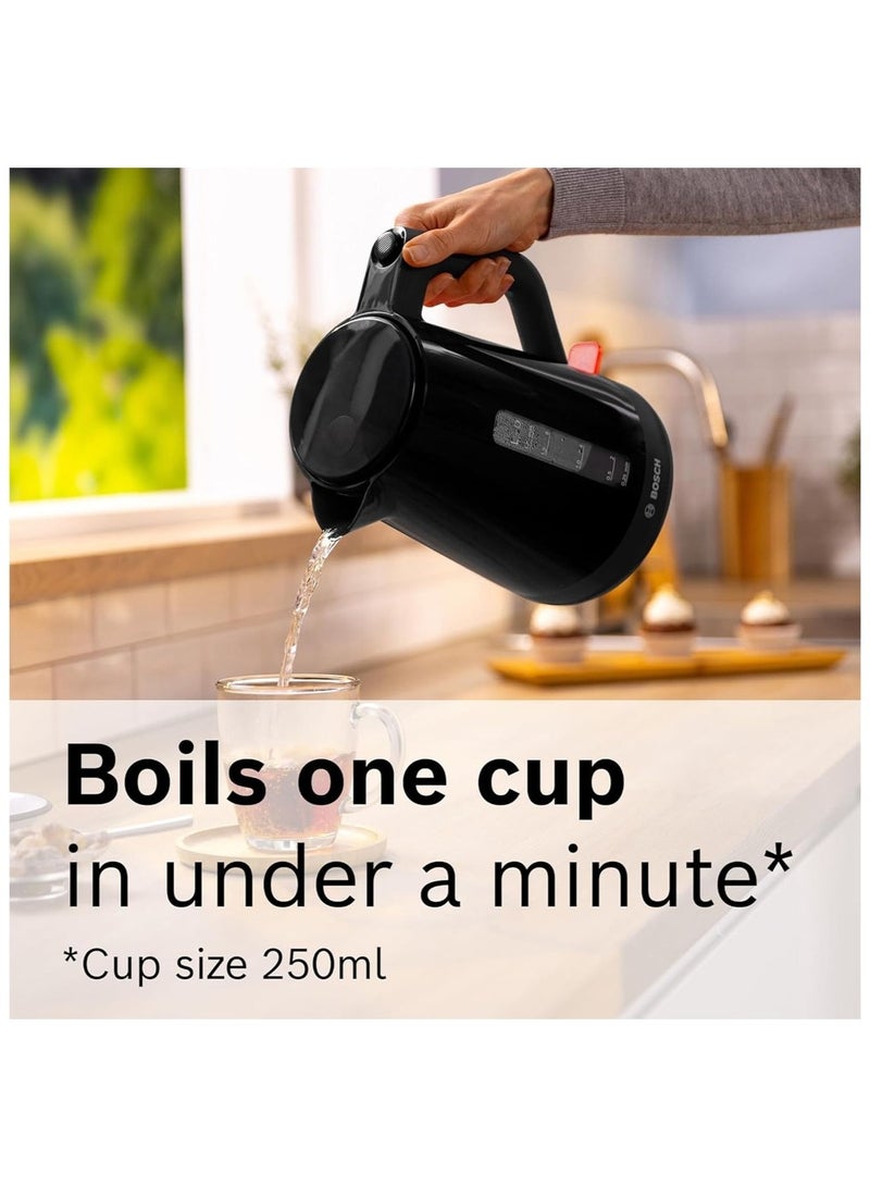 بوش 1.7L MyMoment, Kettle, Rapid Boil Triple Safety BPA-Free 1.7 L 3000 W TWK1M123GB black - Image 2
