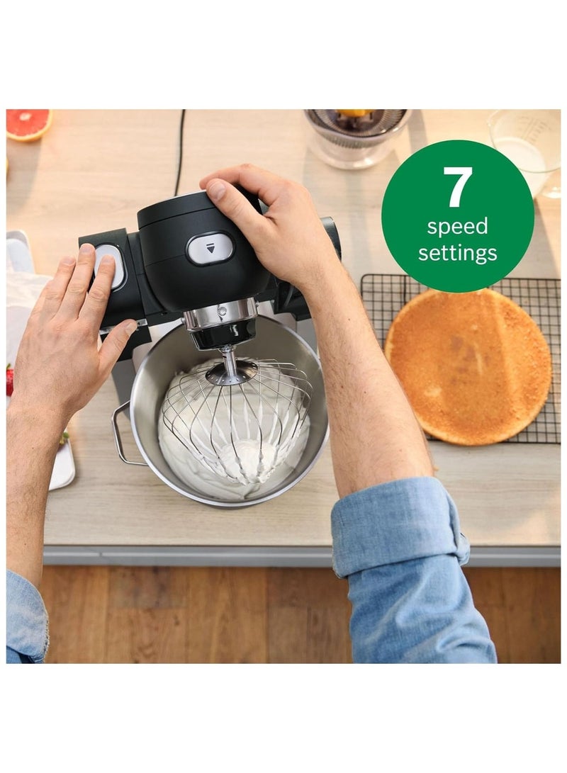 BOSCH Series 6 Stand Mixer with Intelligent Sensing Technology and Integrated Scale 5.5 L 1600 W MUMS6ZM00G stainless_steel - Image 3