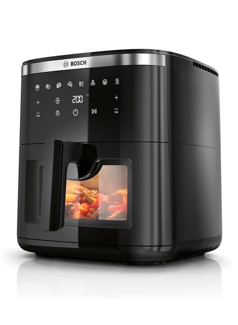 بوش 7.2L Series 6, Air Fryer, Rapid Air Touchscreen Family Size, 1800W, Built for Faster Cooking And Quicker Clean Ups 7.2 L 1800 W MAF671B0GB black - Image 1