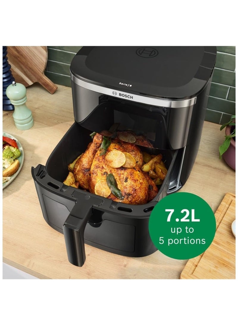 بوش 7.2L Series 6, Air Fryer, Rapid Air Touchscreen Family Size, 1800W, Built for Faster Cooking And Quicker Clean Ups 7.2 L 1800 W MAF671B0GB black - Image 3