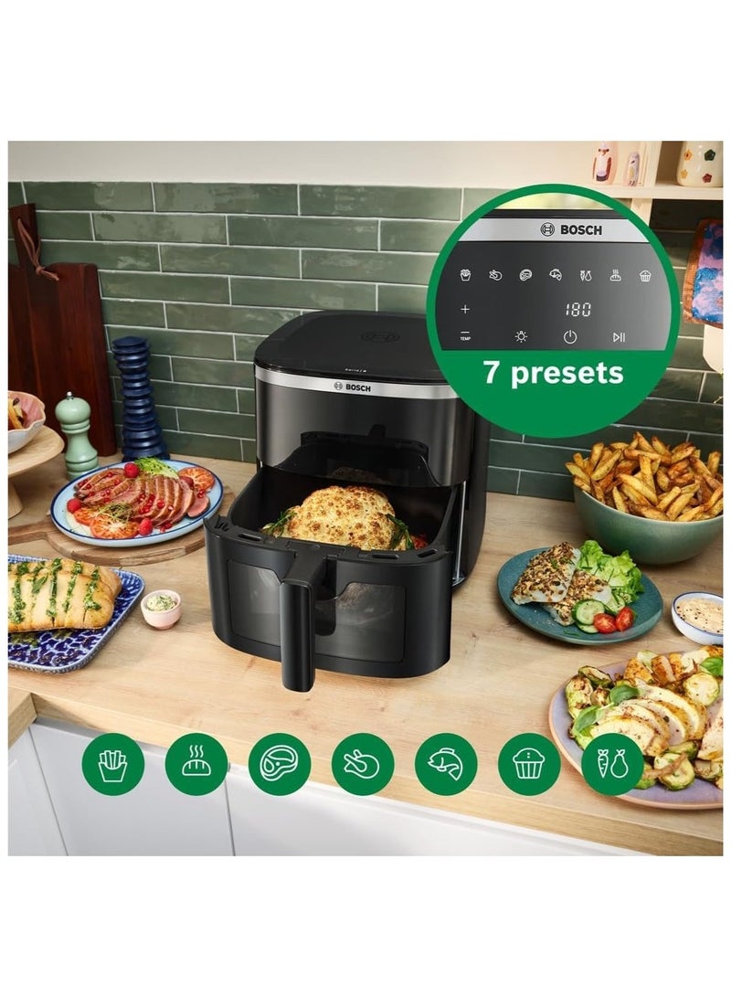 بوش 7.2L Series 6, Air Fryer, Rapid Air Touchscreen Family Size, 1800W, Built for Faster Cooking And Quicker Clean Ups 7.2 L 1800 W MAF671B0GB black - Image 5