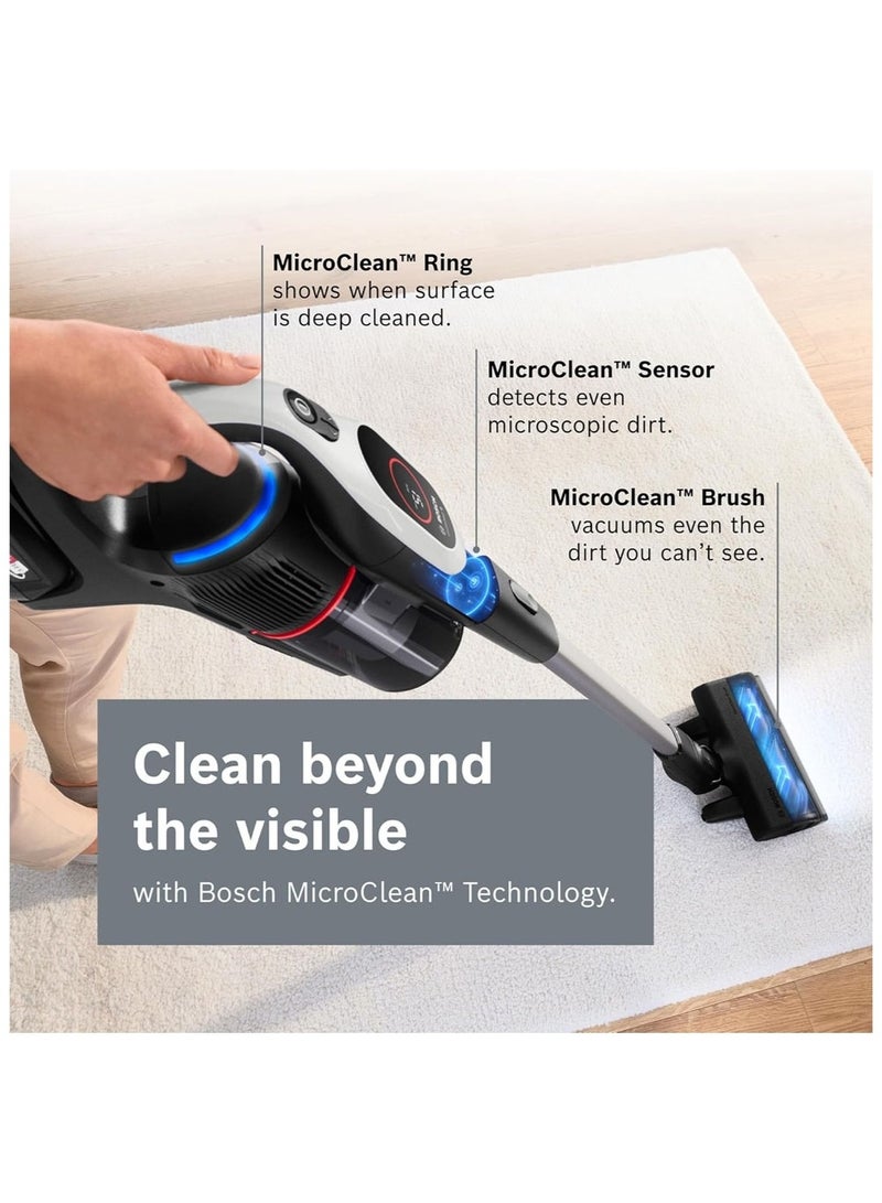 بوش Unlimited 9 Cordless Vacuum, Micro Clean Tech, 60 Min Runtime 550 W BBS931WGB white - Image 3