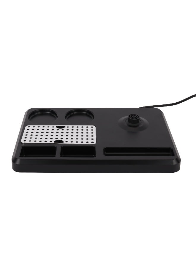 Olsenmark 0.8L Electric Kettle Coffee Table Set – OMK7067 | 600W, Concealed Heating, Auto Power-Off, 360° Base, Includes 2 Mugs & Serving Tray – Black 0.8 L 600 W OMK7067 black - Image 3