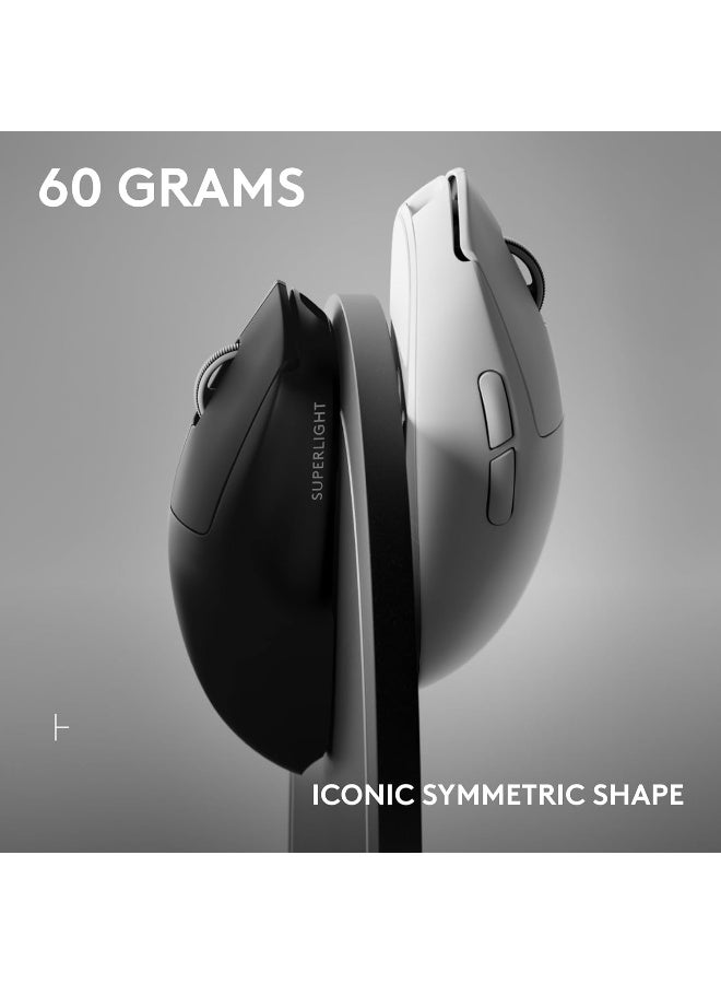 Logitech G PRO X SUPERLIGHT 2 SE wireless gaming mouse, 60 g pro-grade mouse with 5 programmable buttons, 44K DPI sensor, 888+ IPS, 1 kHz report rate, USB-C charging for PC/Mac - White - Image 5