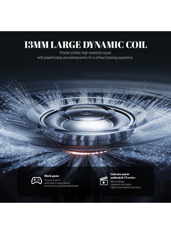 Philips Earbuds, Bluetooth Earbuds, Headphone, Open Ear Ring True Open Ear Headphones, True Wireless Earbuds - Bluetooth ， In-Ear Headphones， Bluetooth 6.0 Headphones with AI Call Noise Reduction, Hi-Fi Spatial Audio, U-Shaped Comfort Fit, Low Latency for Sports, Work, Travel & iPhone Android TAT1420 White - Image 4