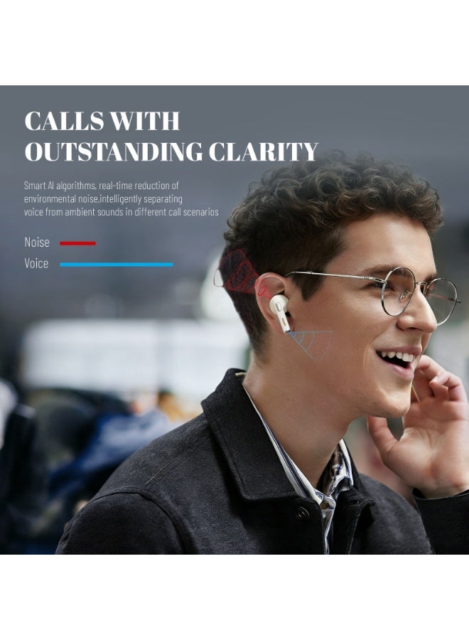 Philips Earbuds, Bluetooth Earbuds, Headphone, Open Ear Ring True Open Ear Headphones, True Wireless Earbuds - Bluetooth ， In-Ear Headphones， Bluetooth 6.0 Headphones with AI Call Noise Reduction, Hi-Fi Spatial Audio, U-Shaped Comfort Fit, Low Latency for Sports, Work, Travel & iPhone Android TAT1420 White - Image 5