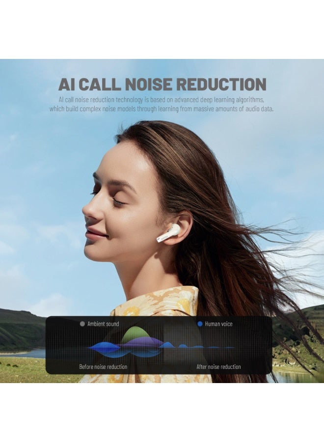 Philips Earbuds, Bluetooth Earbuds, Headphone, Open Ear Ring True Open Ear Headphones, True Wireless Earbuds - Bluetooth ， In-Ear Headphones， 6.0 - AI Call Noise Reduction, 20H Playtime, 13mm Dynamic Driver, Lightweight Portable In-Ear Earphones for iPhone Android  TAT1020 White - Image 5