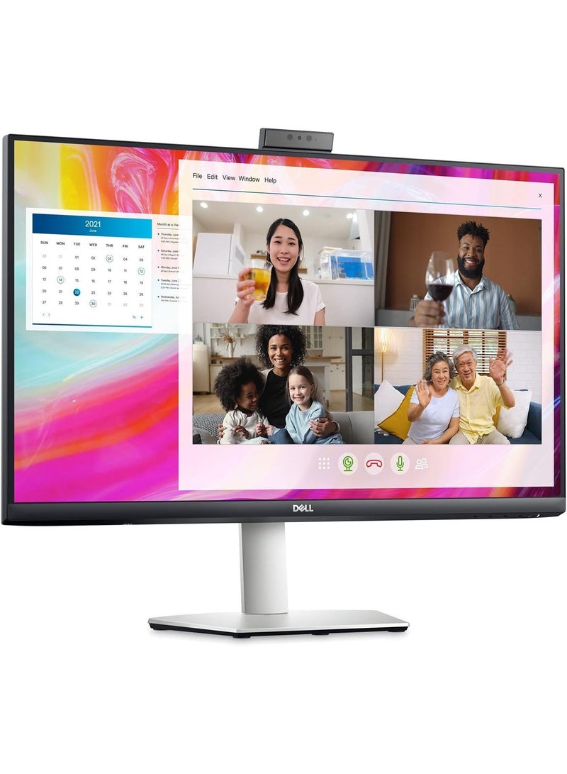 ديل S2722DZ 27 inch Work From Home -Monitor, Video Conferencing Features - Built-In -Camera, Noise-Cancelling Dual Microphones, USB-C connectivity, 16:09 Aspect Ratio, QHD - Silver - Image 3