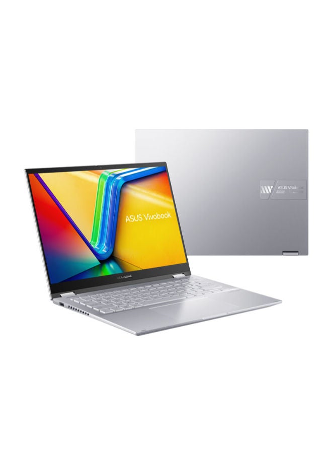 ASUS Vivobook S14 Flip TP3402VA-LZ065W Laptop with 14 Inch WUXGA / Intel Core i5-13420H / 16 Gigabyte / 512 Gigabyte SSD / Intel UHD Graphics / Cool Silver - Image 1