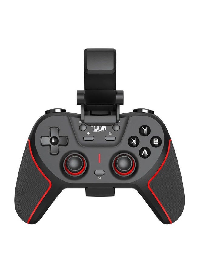 ريدراجون Sempiten G712 Wireless Gaming Controller – Hall Effect Analog Sticks, Bluetooth / 2.4GHz / USB-C Connectivity, Built-In Mobile Phone Holder, PC & Mobile Compatible, Black & Red - Image 1