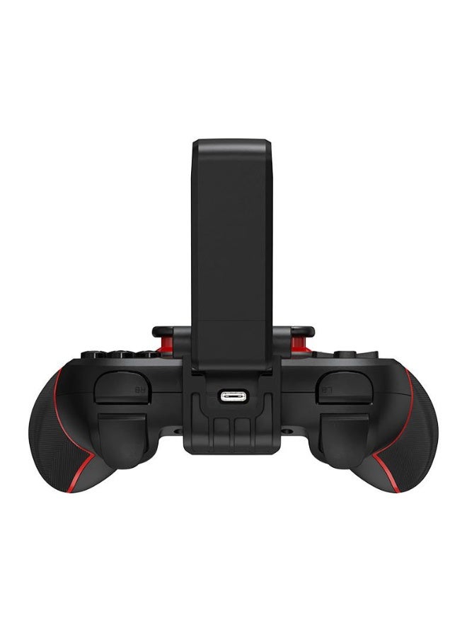 ريدراجون Sempiten G712 Wireless Gaming Controller – Hall Effect Analog Sticks, Bluetooth / 2.4GHz / USB-C Connectivity, Built-In Mobile Phone Holder, PC & Mobile Compatible, Black & Red - Image 4
