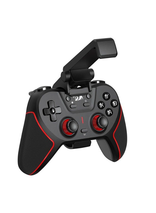 ريدراجون Sempiten G712 Wireless Gaming Controller – Hall Effect Analog Sticks, Bluetooth / 2.4GHz / USB-C Connectivity, Built-In Mobile Phone Holder, PC & Mobile Compatible, Black & Red - Image 2