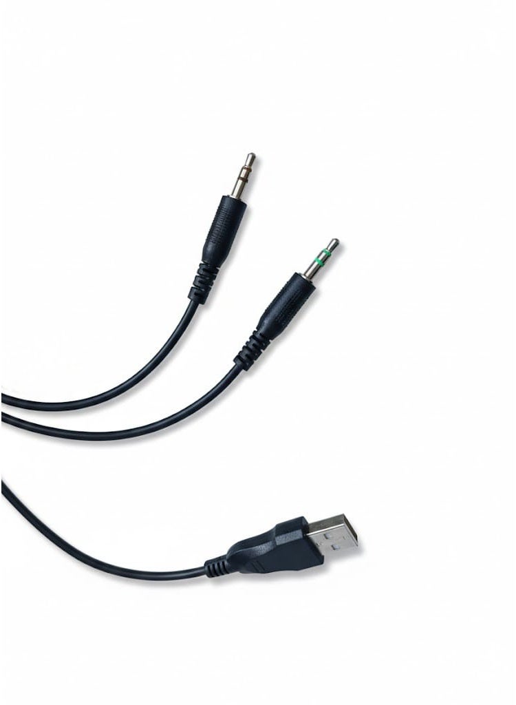 HP USB Gaming Headset with 7.1 Surround Sound – 50mm Drivers, In-Line Controls, LED Lighting, Built-in Microphone Black - Image 3