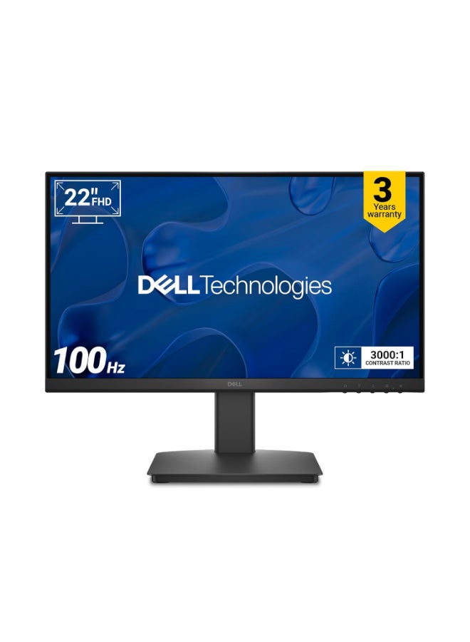 ديل SE2225HM Computer Monitor 21.5-Inch Full HD 1920x1080, LED Backlight Technology, VA Panel Type, 100Hz Refresh Rate, HDMI & VGA Port - Black Black - Image 4